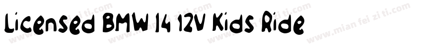Licensed BMW I4 12V Kids Ride on C字体转换